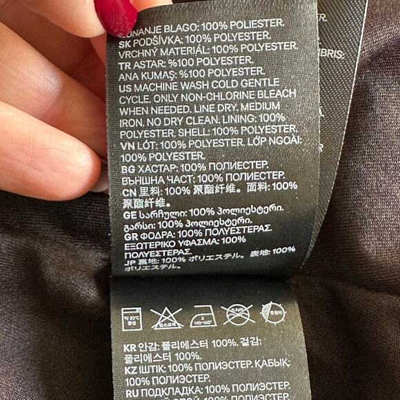 H&M Divided Women’s Animal Print Ruffle Wrap Dress Polyester Brown Black Size 4 - Picture 10 of 15